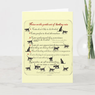 Notes on the Gentle Art of Herding Cats
