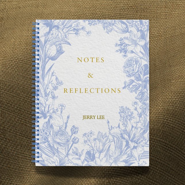 'Notes & Reflections' Personalised Botanical Notebook (Creator Uploaded)
