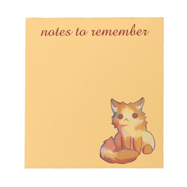 Notes to remember, Cat, kitten, poes (Front)