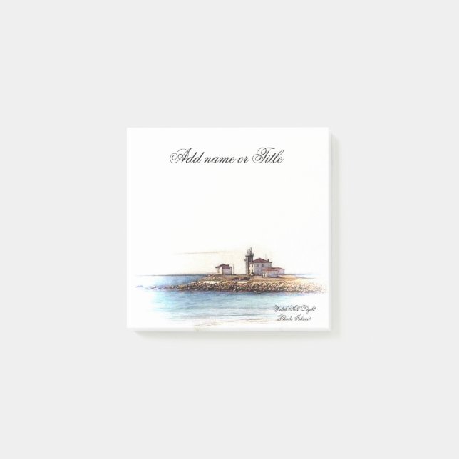 notes Watch Hill Lighthouse Rhode Island (Front)