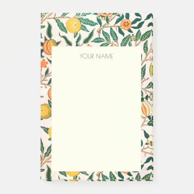 NOTES WILLIAM MORRIS YELLOW POMEGRANATES (Front)