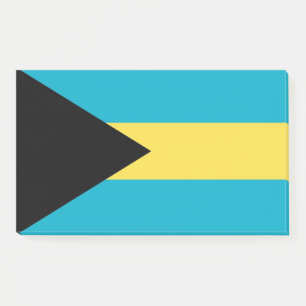 Notes with flag of Bahamas