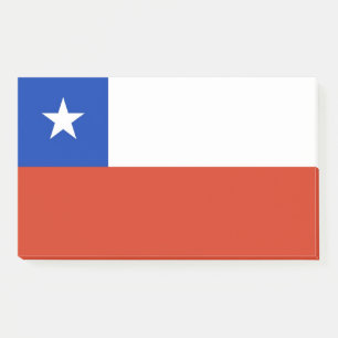 Notes with flag of Chile