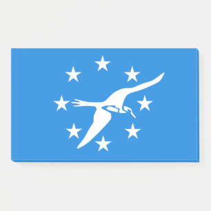 Notes with flag of Corpus Christi, USA