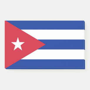 Notes with flag of Cuba