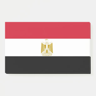 Notes with flag of Egypt