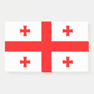 Notes with flag of Georgia