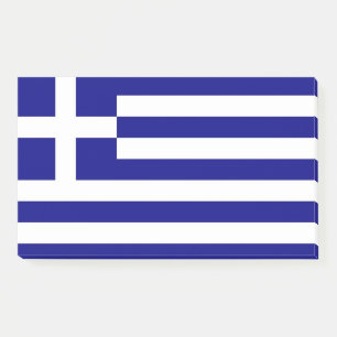 Notes with flag of Greece