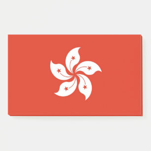 Notes with flag of Hong Kong