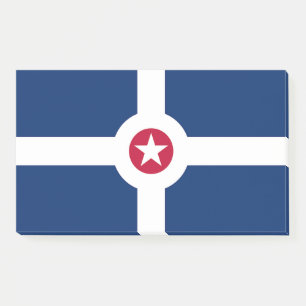 Notes with flag of Indianapolis, USA