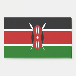 Notes with flag of Kenya design