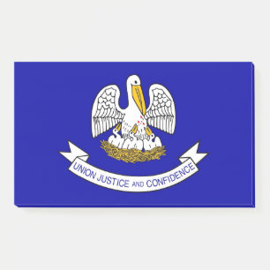 Notes with flag of Louisiana, USA