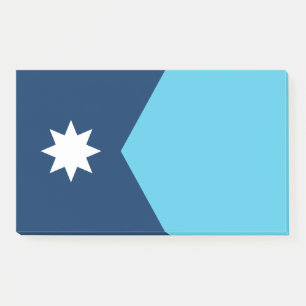 Notes with flag of Minnesota, USA