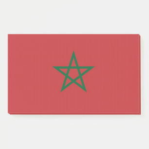 Notes with flag of Morocco
