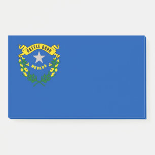 Notes with flag of Nevada, USA