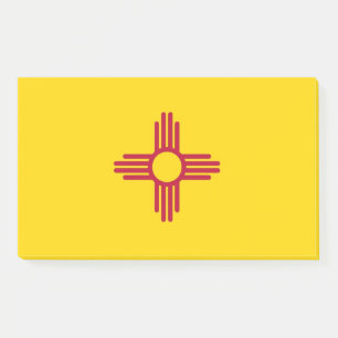 Notes with flag of New Mexico, USA