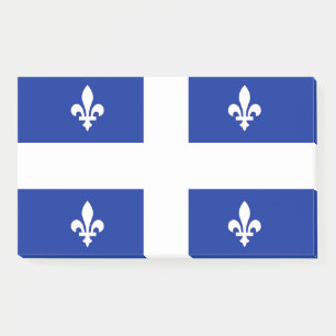 Notes with flag of Quebec, Canada