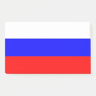 Notes with flag of Russia