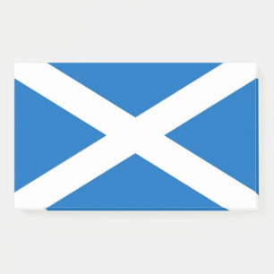 Notes with flag of Scotland, United Kingdom