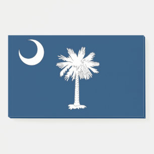 Notes with flag of South Carolina, USA