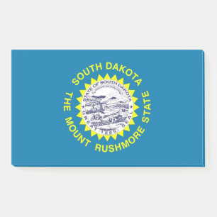 Notes with flag of South Dakota, USA