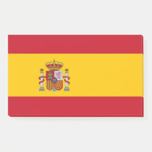 Notes with flag of Spain