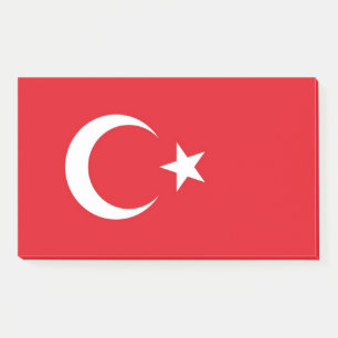 Notes with flag of Turkey