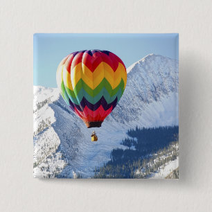 Noth America, USA, Colorado, Mt. Crested Butte, 2 15 Cm Square Badge
