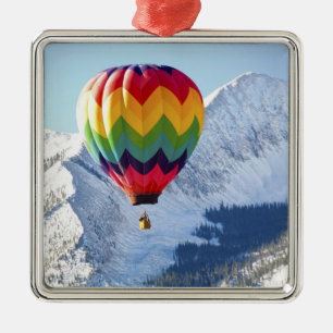 Noth America, USA, Colorado, Mt. Crested Butte, 2 Metal Tree Decoration