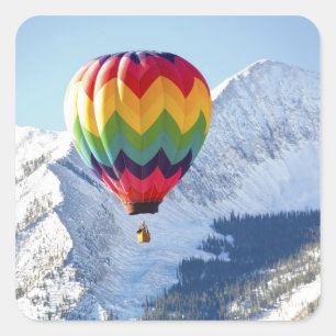 Noth America, USA, Colorado, Mt. Crested Butte, 2 Square Sticker