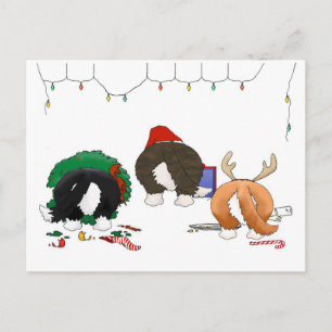 Nothin' Butt A Corgi Christmas Holiday Postcard