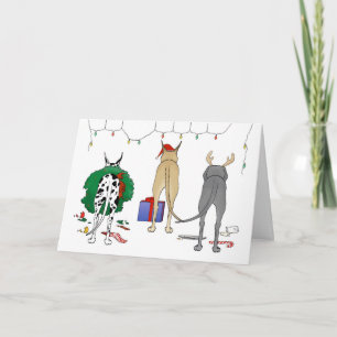 Nothin' Butt A Dane Christmas Holiday Card