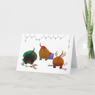 Nothin' Butt A Doxie Christmas Holiday Card