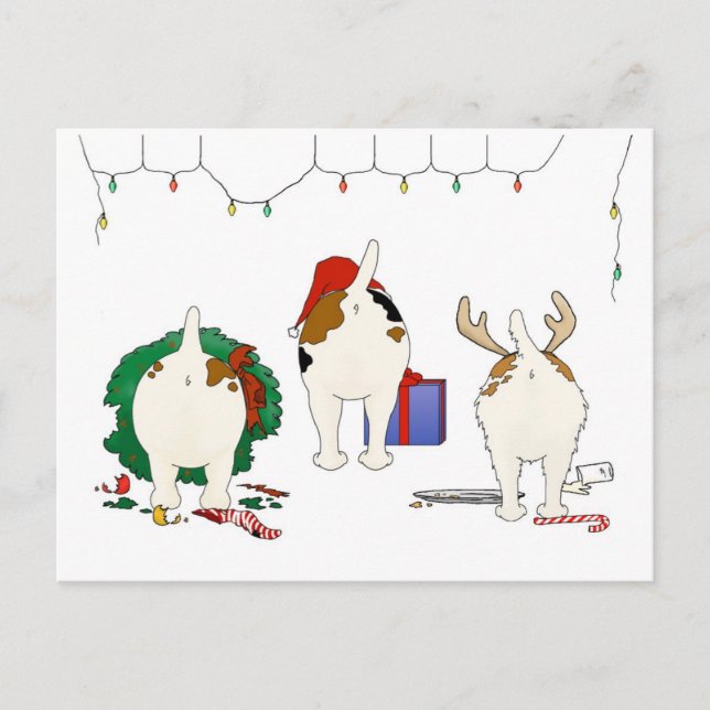 Nothin' Butt A Jack Christmas Holiday Postcard (Front)