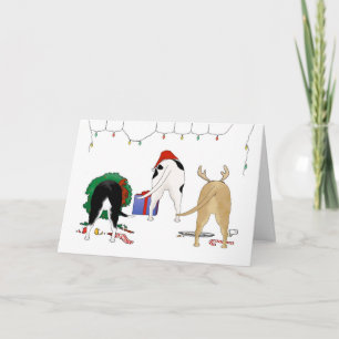 Nothin' Butt A Pit Bull Christmas Holiday Card
