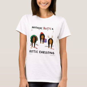 Nothin' Butt A Rottie Christmas T-Shirt