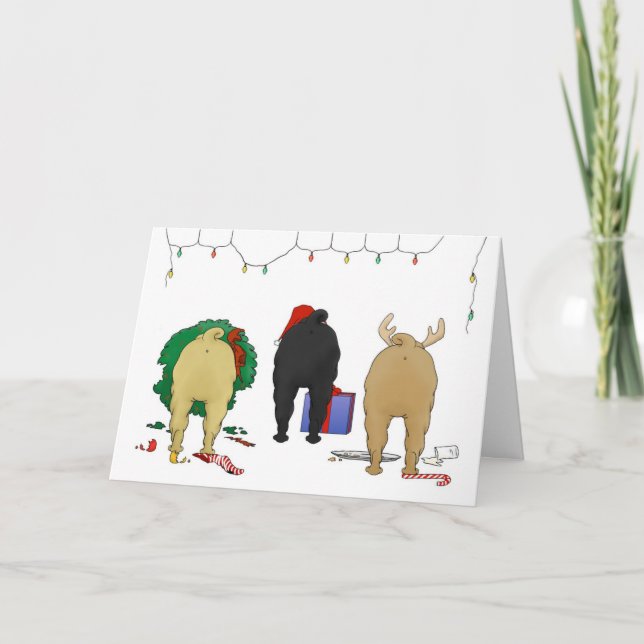 Nothin' Butt A Shar-Pei Christmas Holiday Card (Front)