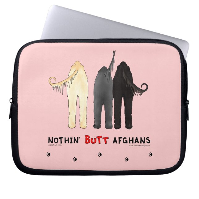 Nothin' Butt Afghans Laptop Sleeve (Front)