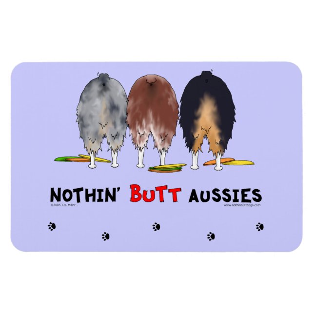 Nothin' Butt Aussies Magnet (Horizontal)