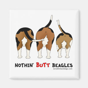 Nothin' Butt Beagles Magnet
