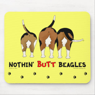 Nothin' Butt Beagles Mouse Mat