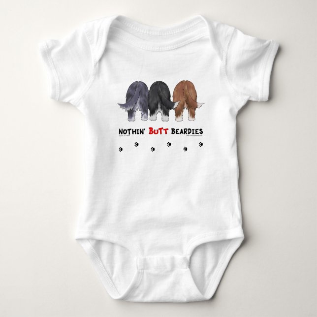 Nothin' Butt Beardies Baby Bodysuit (Front)