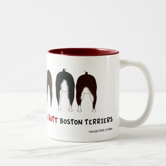 Nothin' Butt Boston Terriers Mug (Right)
