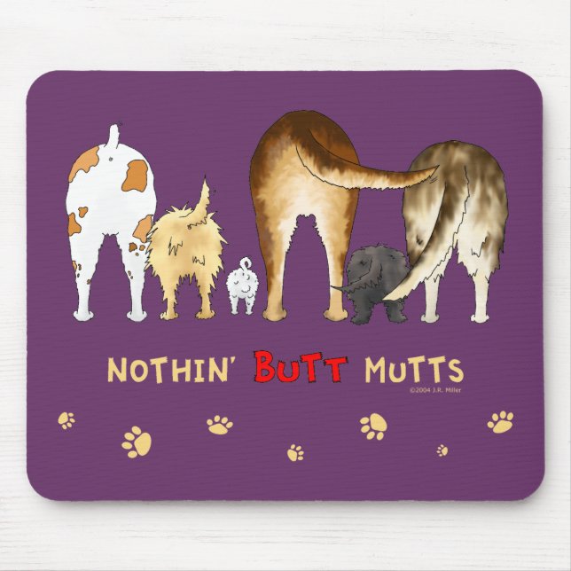 Nothin' Butt Mutts Mouse Mat (Front)