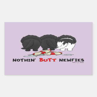 Nothin' Butt Newfies Rectangular Sticker