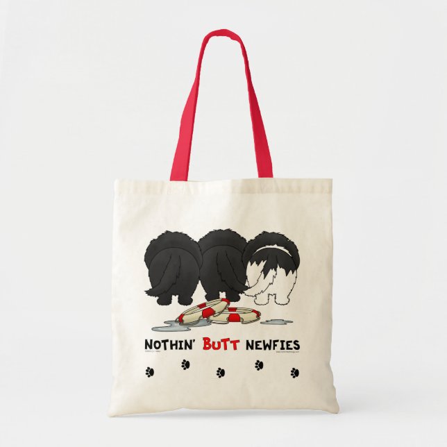 Nothin' Butt Newfies Tote Bag (Front)