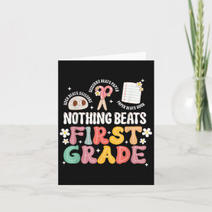 Nothing Beats 1st Grade Retro Back To School Card