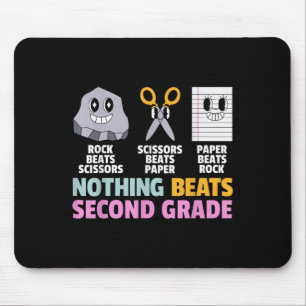 Nothing Beats 2nd Second Grade Back To School Teac Mouse Mat