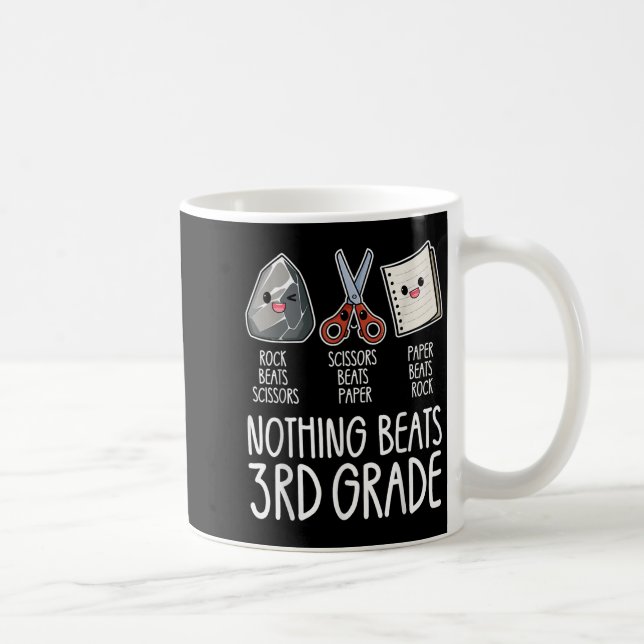 Nothing Beats 3rd Grade Funny Back To School Kids  Coffee Mug (Right)