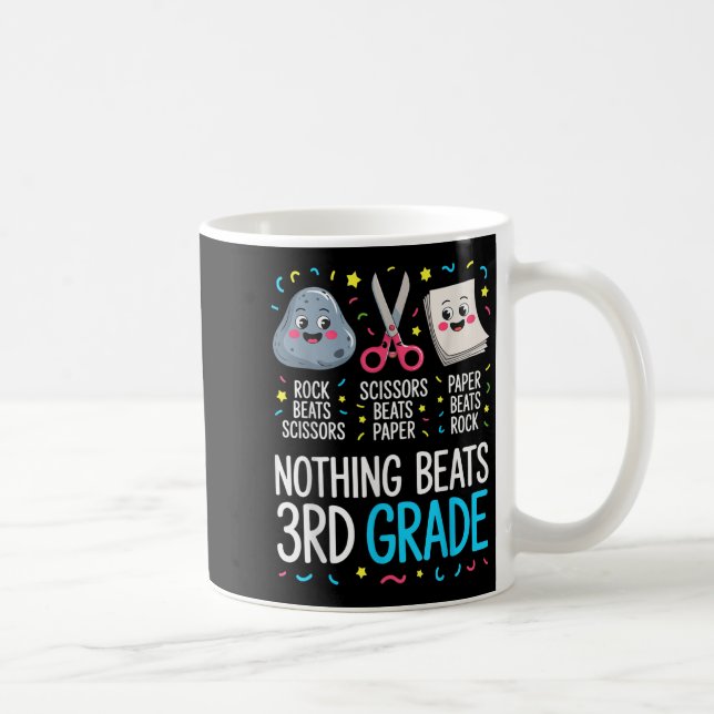 Nothing Beats 3rd Grade Funny Back To School Kids  Coffee Mug (Right)